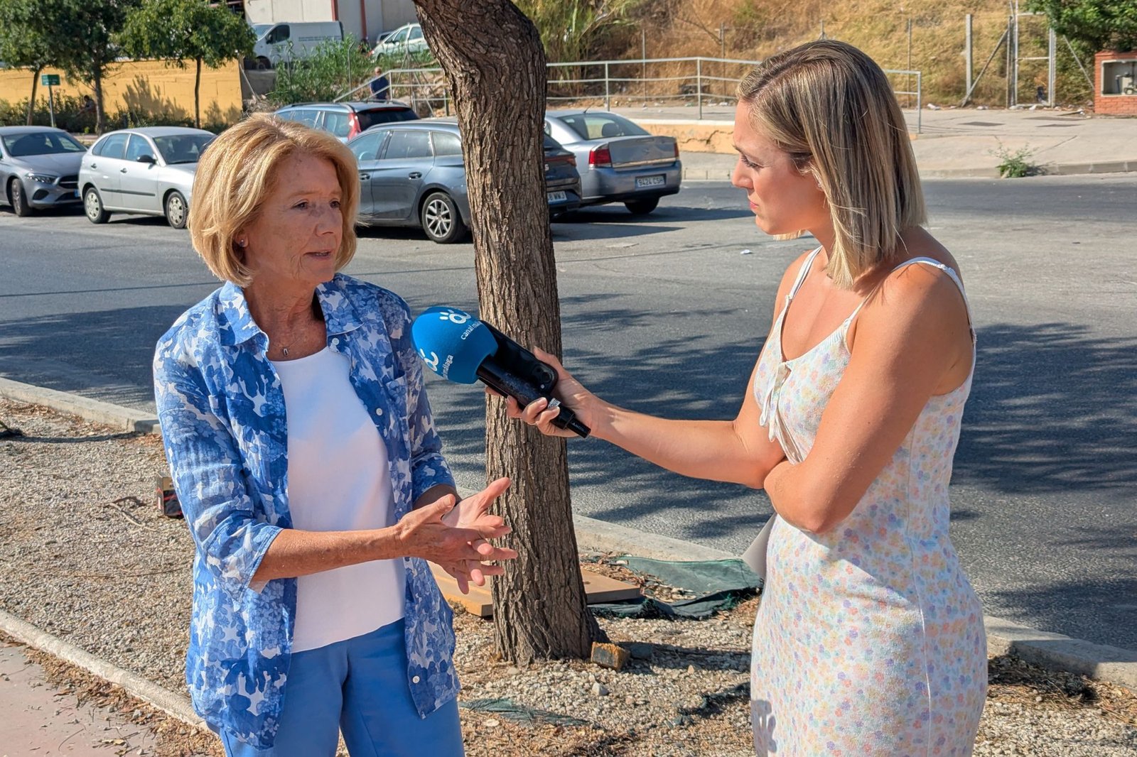 Ana López, presidenta de la Entidad, durante una entrevista en el Parque Empresarial Guadalhorce
