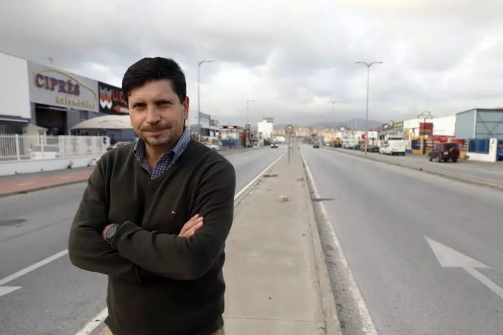 Antonio López Olmo, en el Polígono Guadalhorce