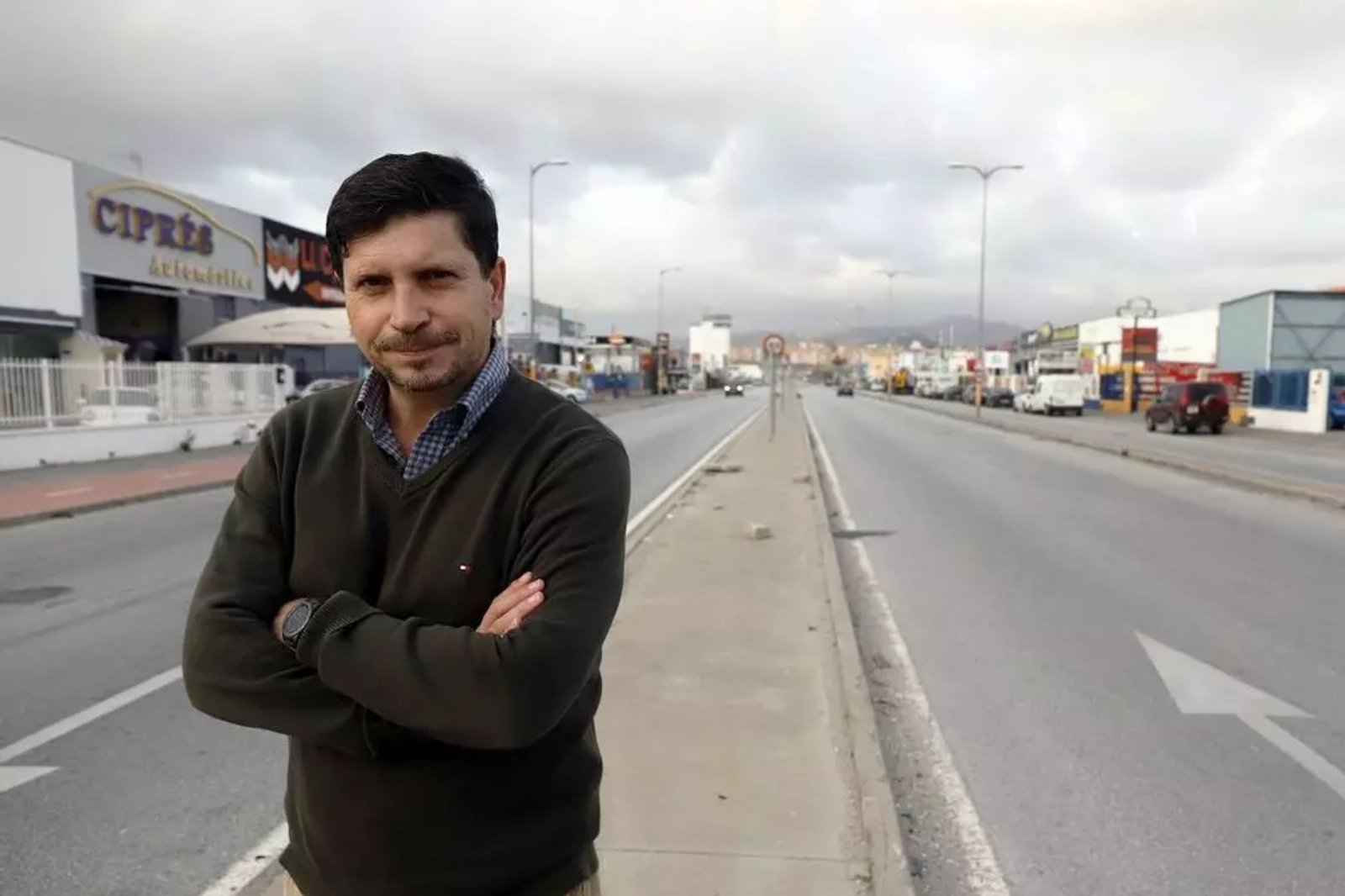 Antonio López Olmo, en el Polígono Guadalhorce